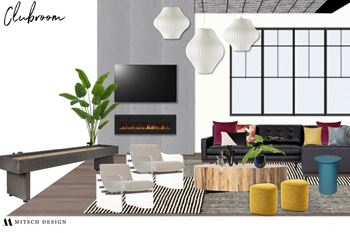 The Laurel Apartments Clubroom Concept Drawing